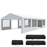 COVERONICS Heavy Duty Outdoor Canopy Tent with Roll-Up Sidewalls & Sandbags – Waterproof Event Shelter for Weddings, Parties & Carports