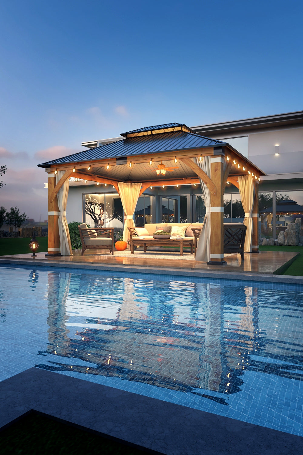 Poolside Gazebo Ideas for a Stylish and Relaxing Backyard