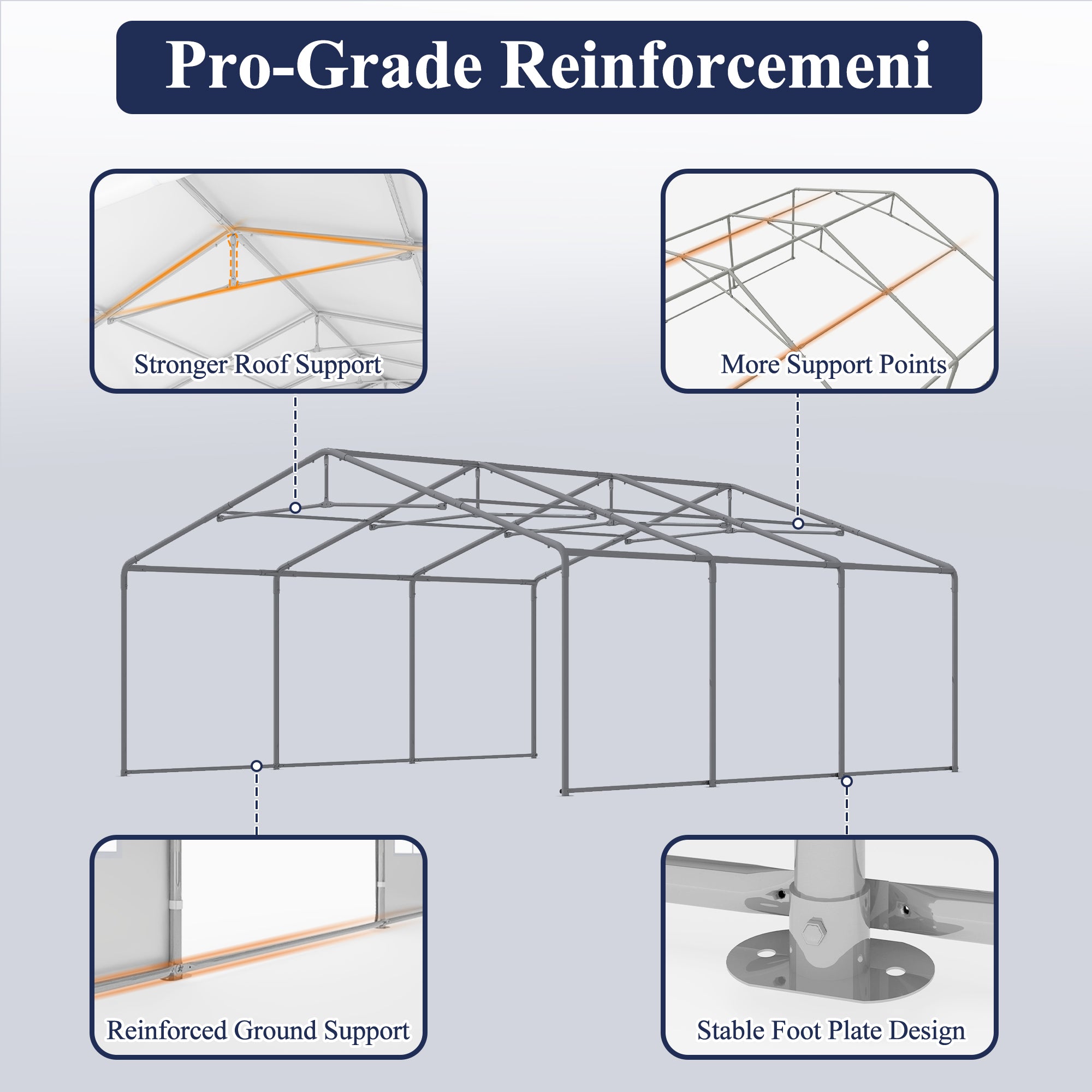 20×20 ft Heavy Duty Outdoor Party Tent