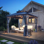 10x10 ft Aluminum Hardtop Gazebo