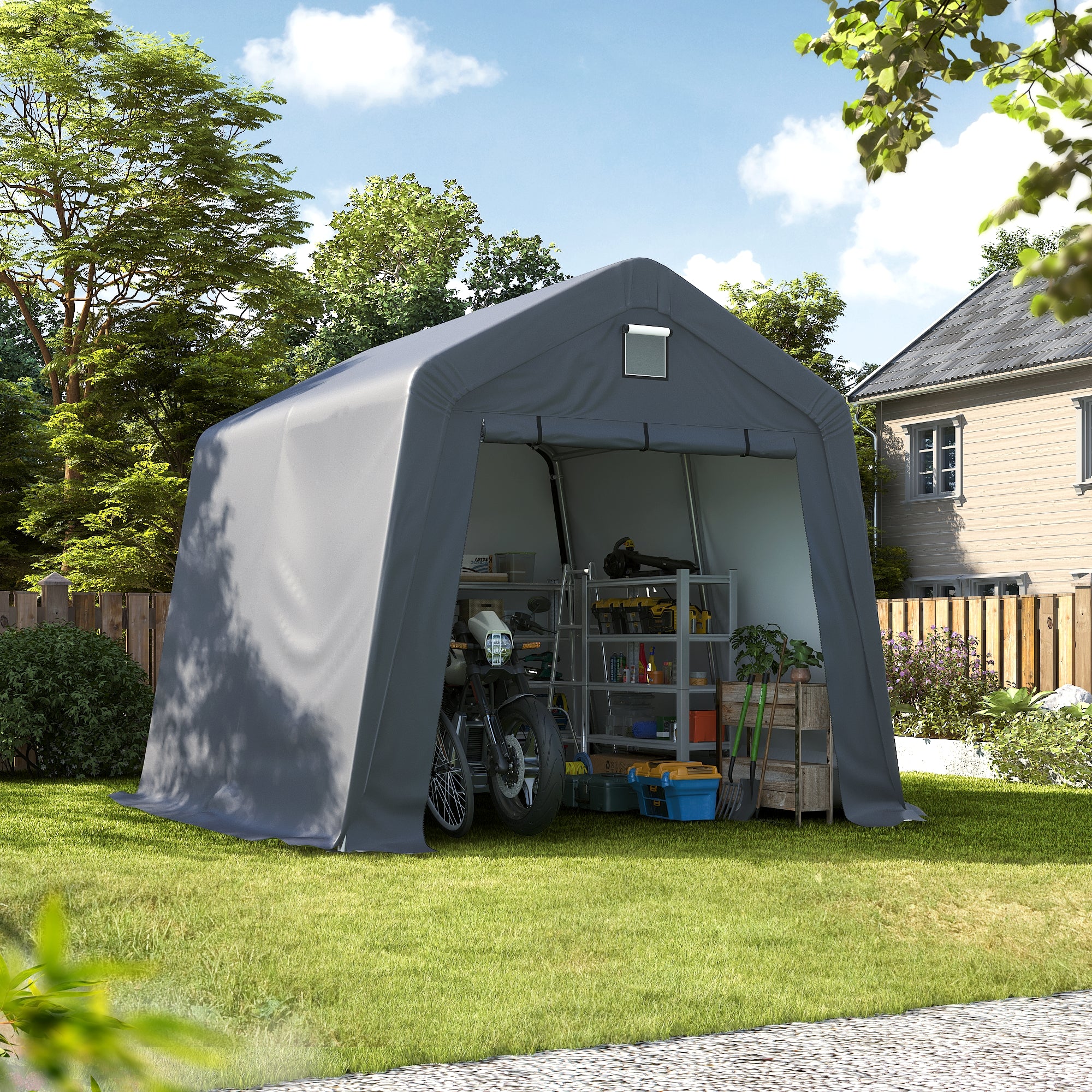 10×10 ft Heavy-Duty Outdoor Storage Shed