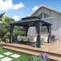 10×12 ft Aluminum Hardtop Gazebo