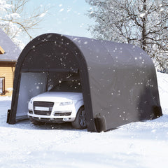 Coveronics Dome Heavy Duty Carport - Portable Garage with Roll-up Windows, All-Season Tarp, Sandbags for Cars,  Trucks & Motorcycles