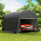 12×20 ft Dome Heavy Duty Steel Carport