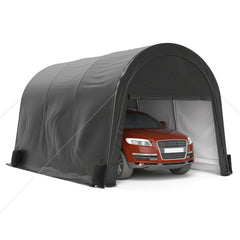 Coveronics Dome Heavy Duty Carport - Portable Garage with Roll-up Windows, All-Season Tarp, Sandbags for Cars,  Trucks & Motorcycles