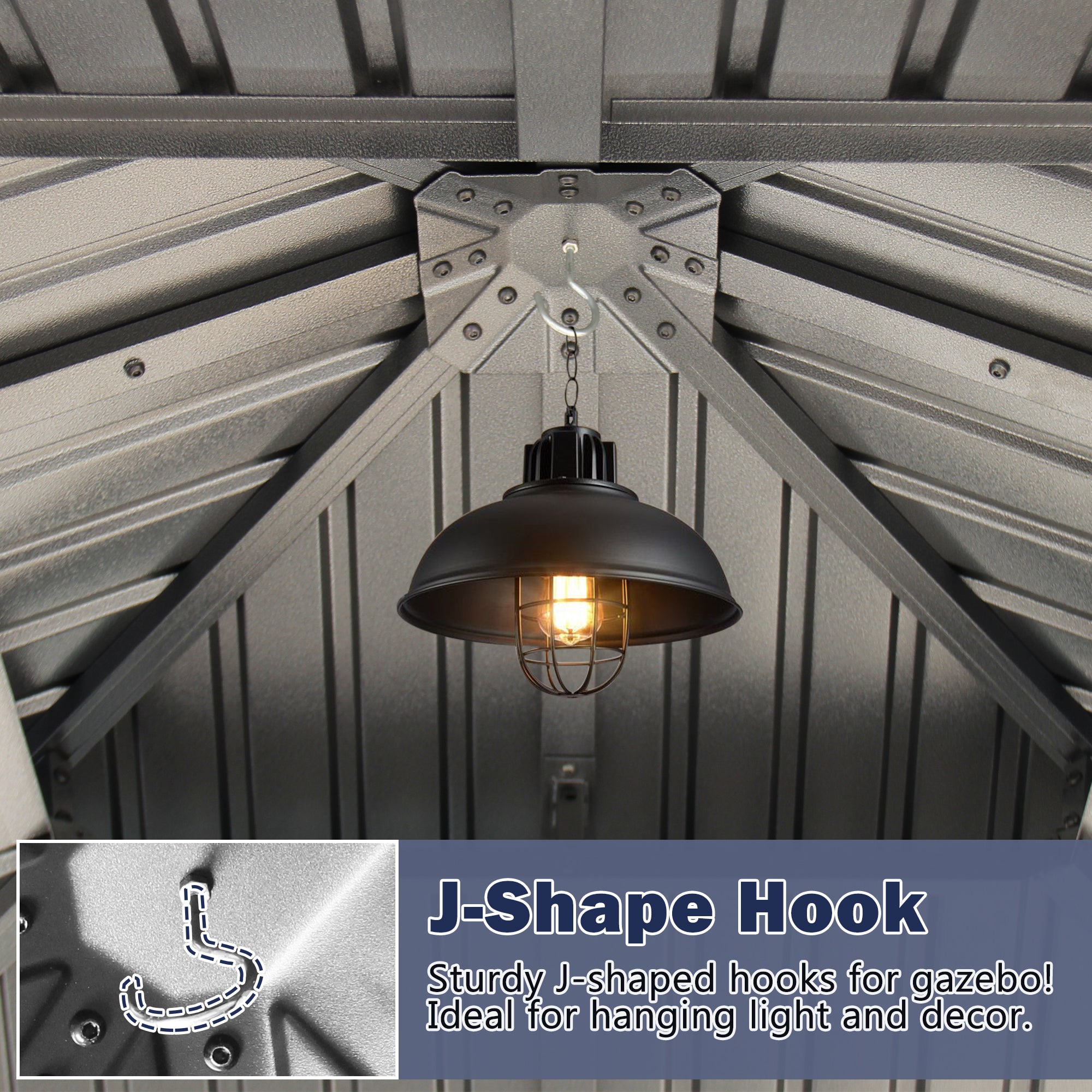 12×12 ft Wood Hardtop Gazebo