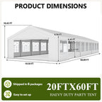 20×60 ft Heavy Duty Outdoor Party Tent
