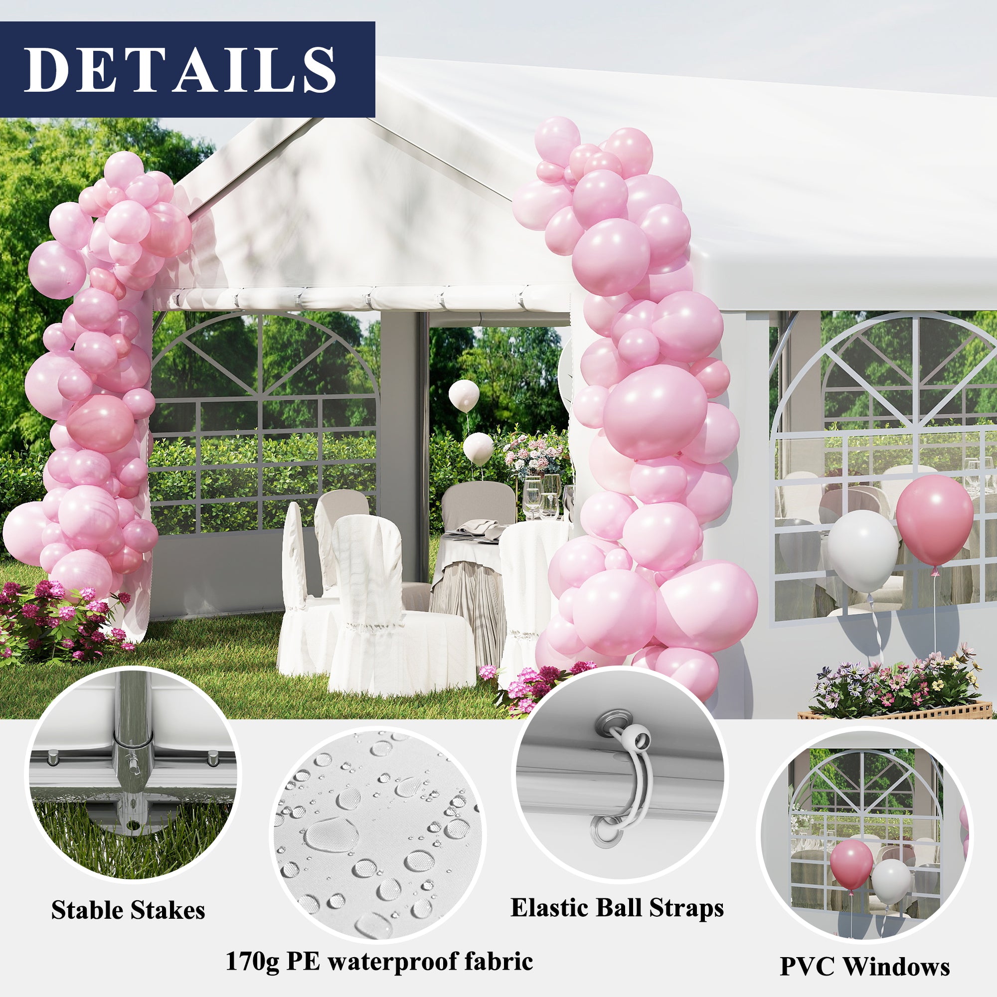 20×60 ft Heavy Duty Outdoor Party Tent