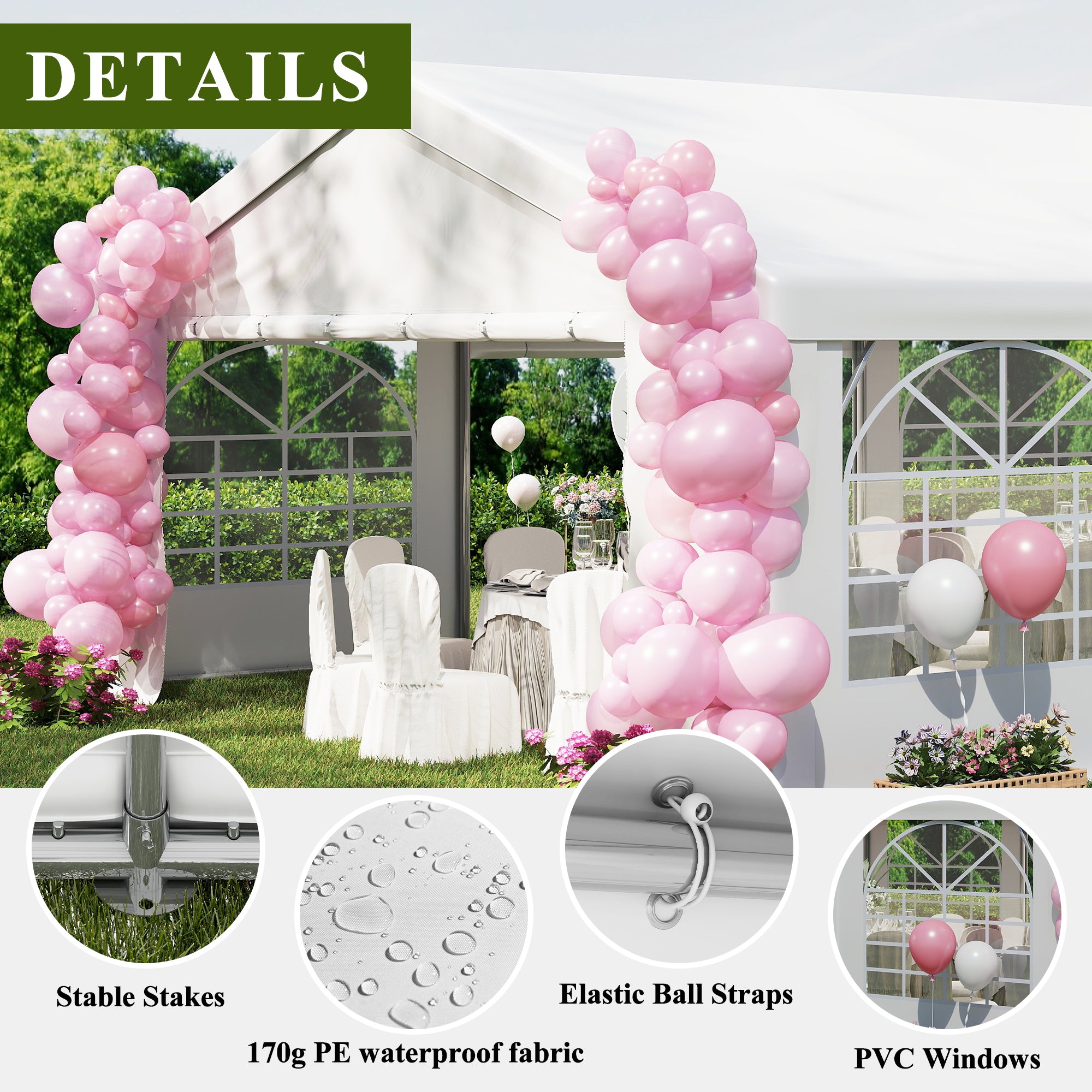 20×60 ft Heavy Duty Outdoor Party Tent