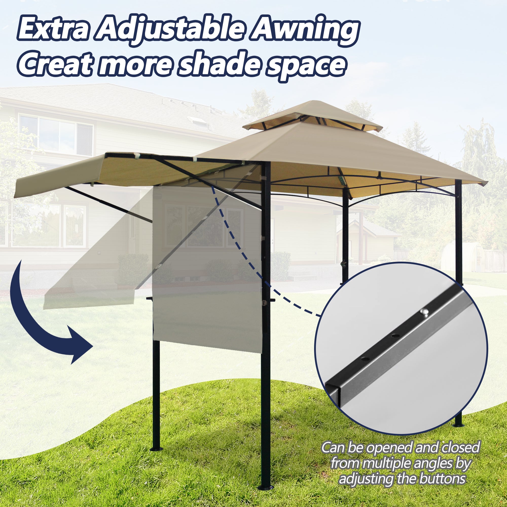 11×5 ft BBQ Grill Gazebo