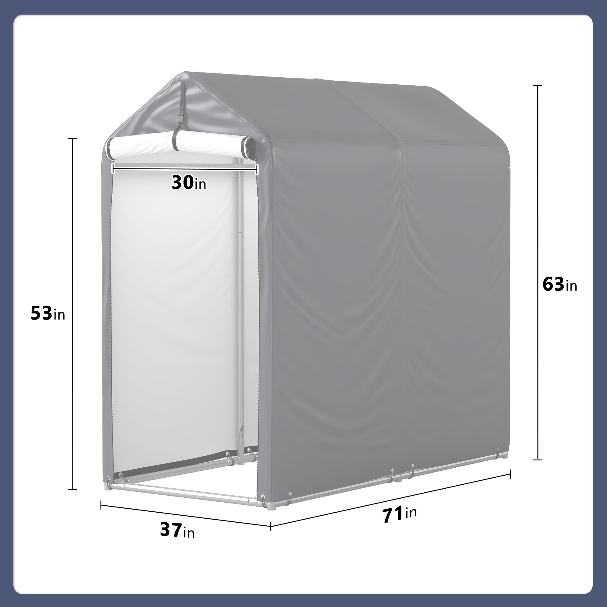 3x6 Bike Storage Shelter | Coveronics Outdoor Bike Storage Tent