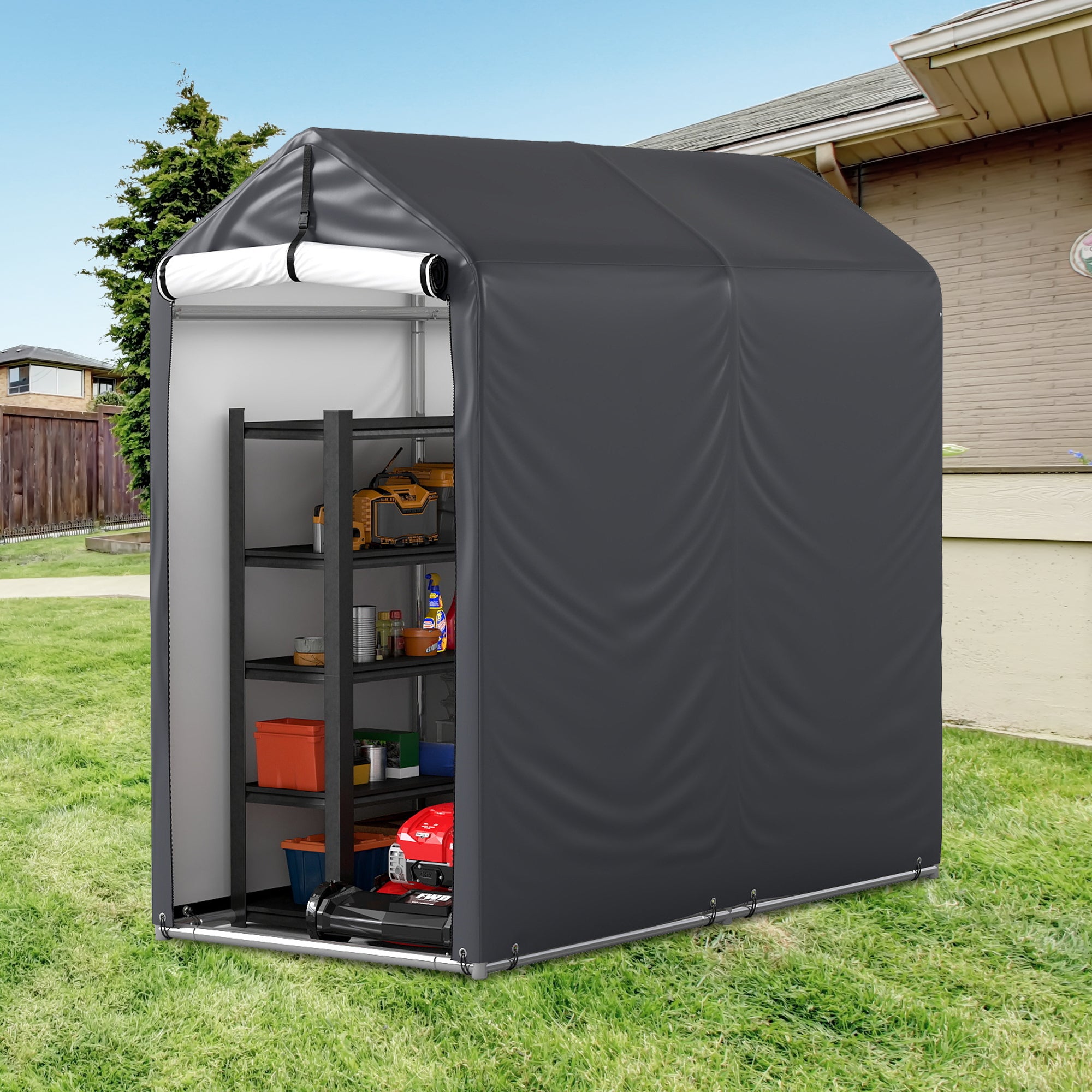 3x6 Bike Storage Shelter | Coveronics Outdoor Bike Storage Tent