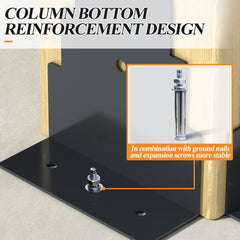 Outdoor Wooden Hardtop Gazebo with Galvanized Steel Roof – All-Weather Patio Shelter for Backyard, Deck & Garden