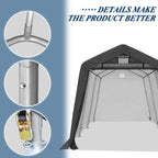 8×14 ft Heavy-Duty Outdoor Storage Shed