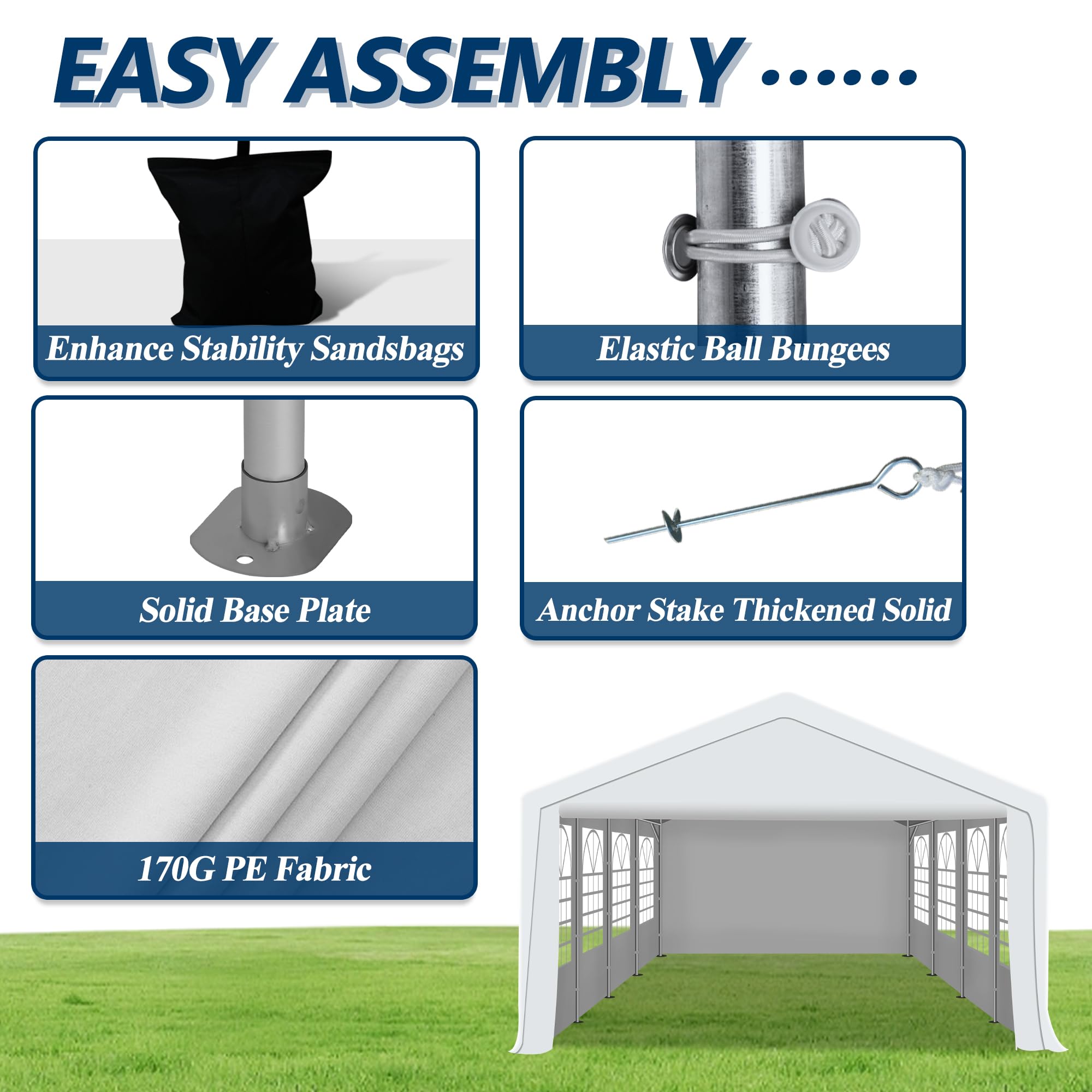 20×30 ft Heavy Duty Outdoor Party Tent