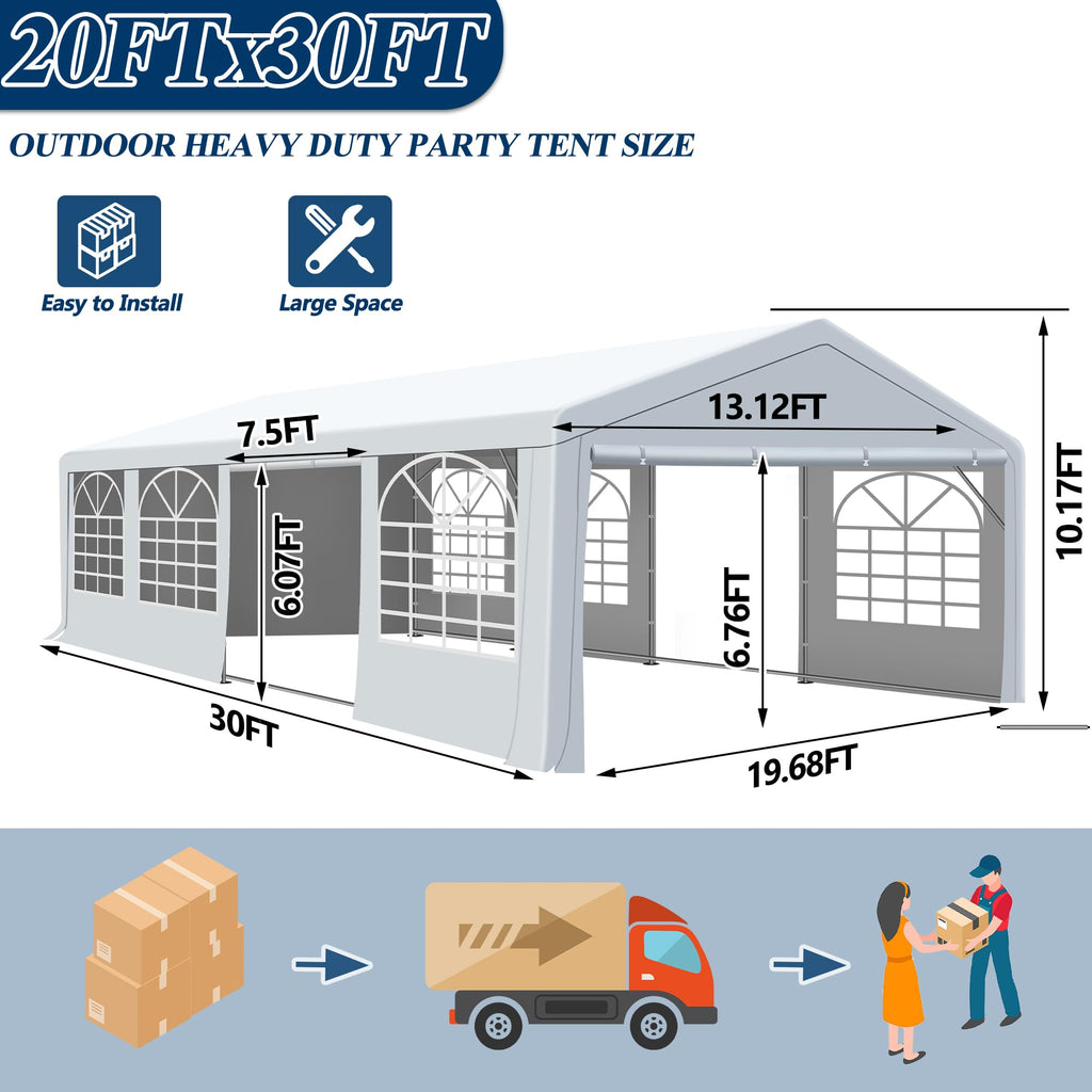 20×30 ft Heavy Duty Outdoor Party Tent