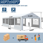20×30 ft Heavy Duty Outdoor Party Tent