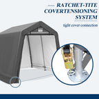 8×8 ft Heavy-Duty Outdoor Storage Shed