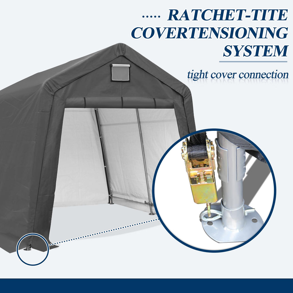 10×10 ft Heavy-Duty Outdoor Storage Shed