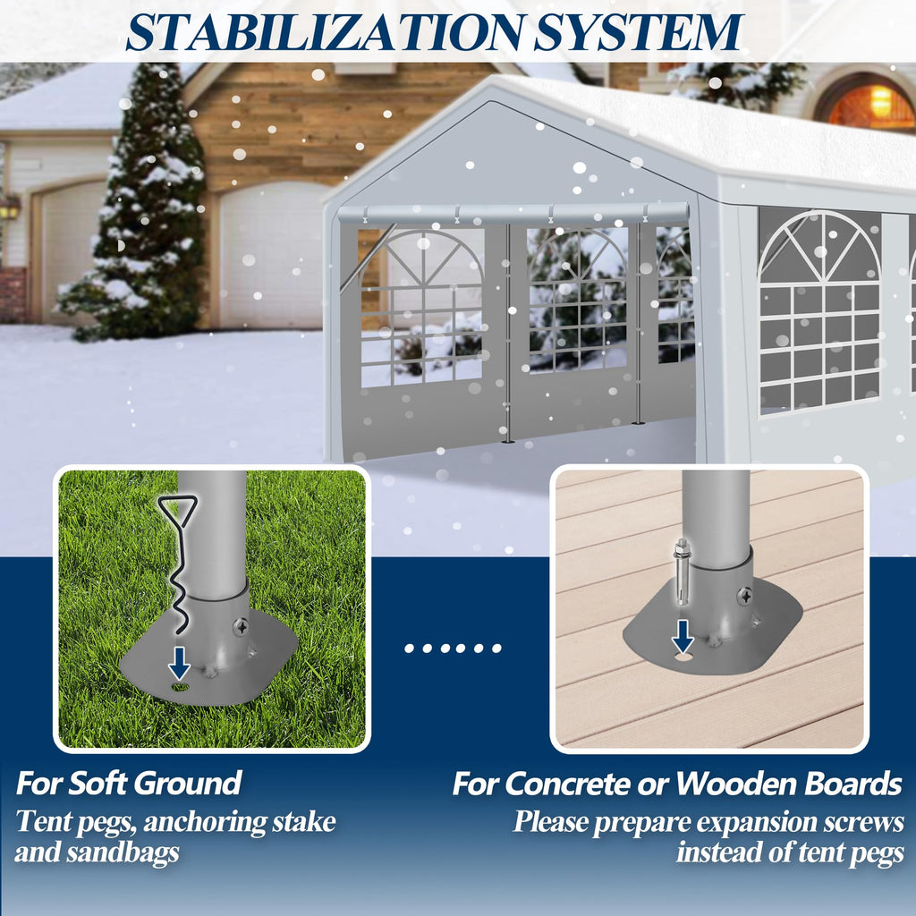 13×26 ft Heavy Duty Outdoor Party Tent