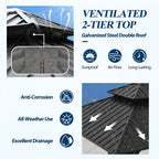 12×12 ft Aluminum Hardtop Gazebo