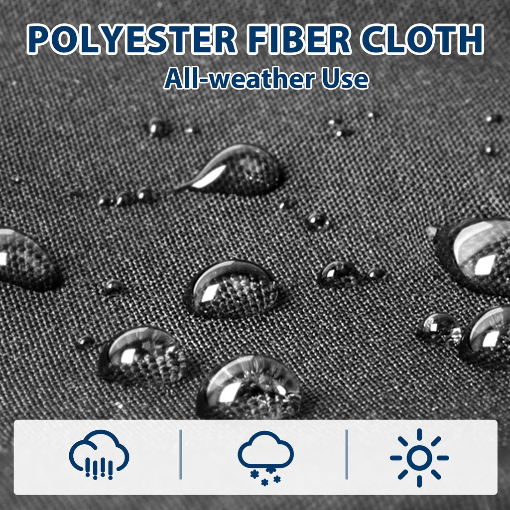 2-Piece Aluminum Armchair Set with Waterproof Cushions, All-Weather Patio Conversation Chairs