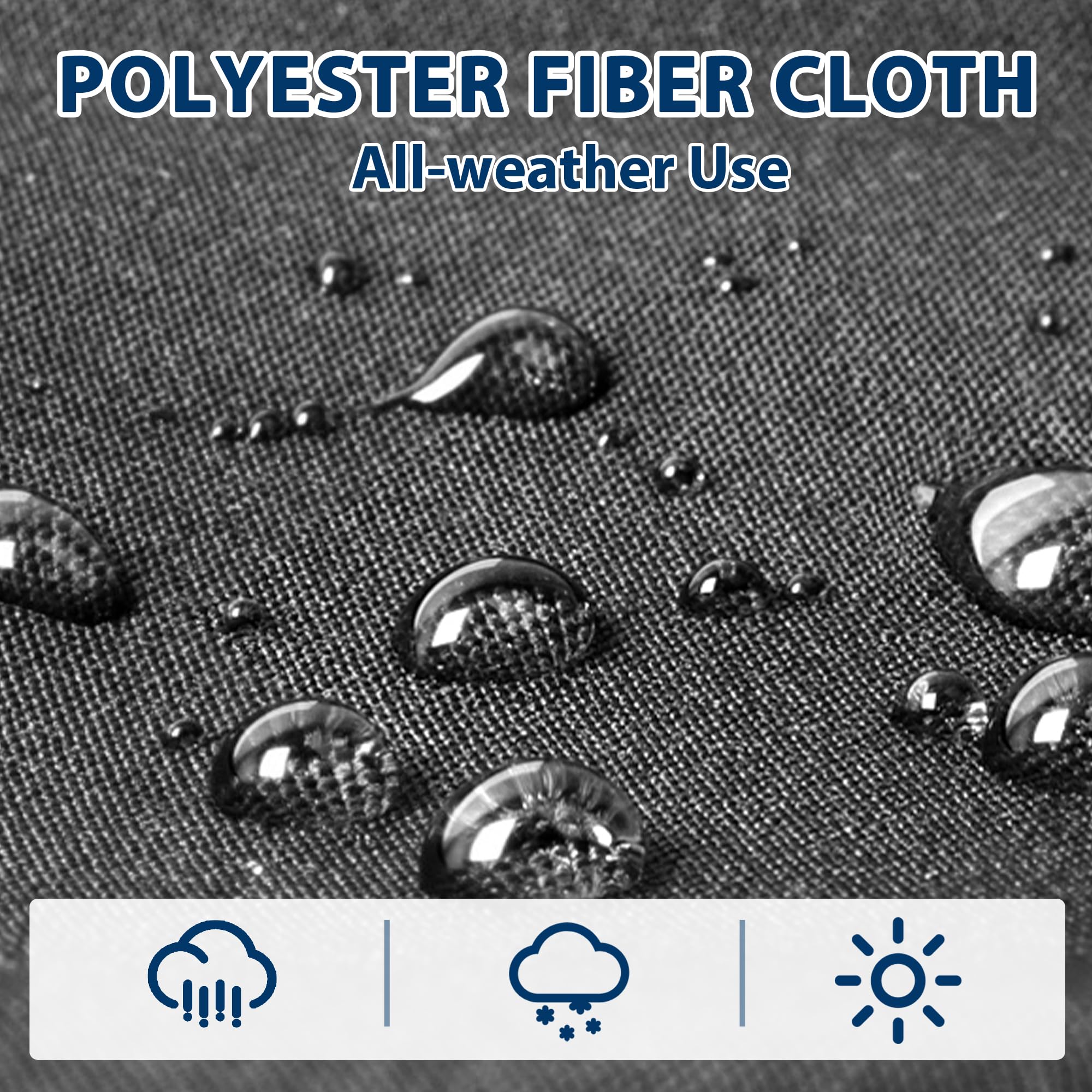 2-Piece Aluminum Armchair Set with Waterproof Cushions, All-Weather Patio Conversation Chairs