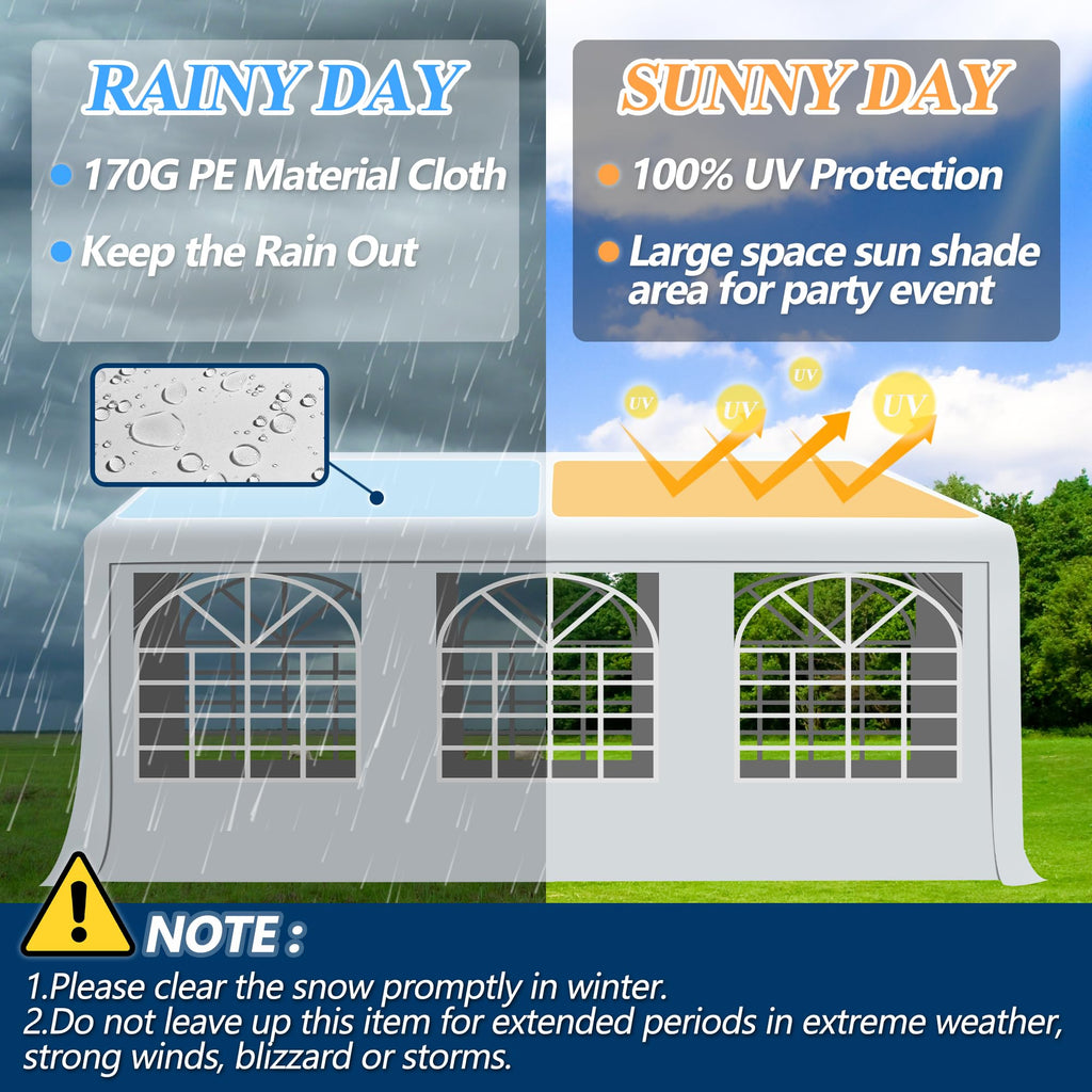 13×26 ft Heavy Duty Outdoor Party Tent