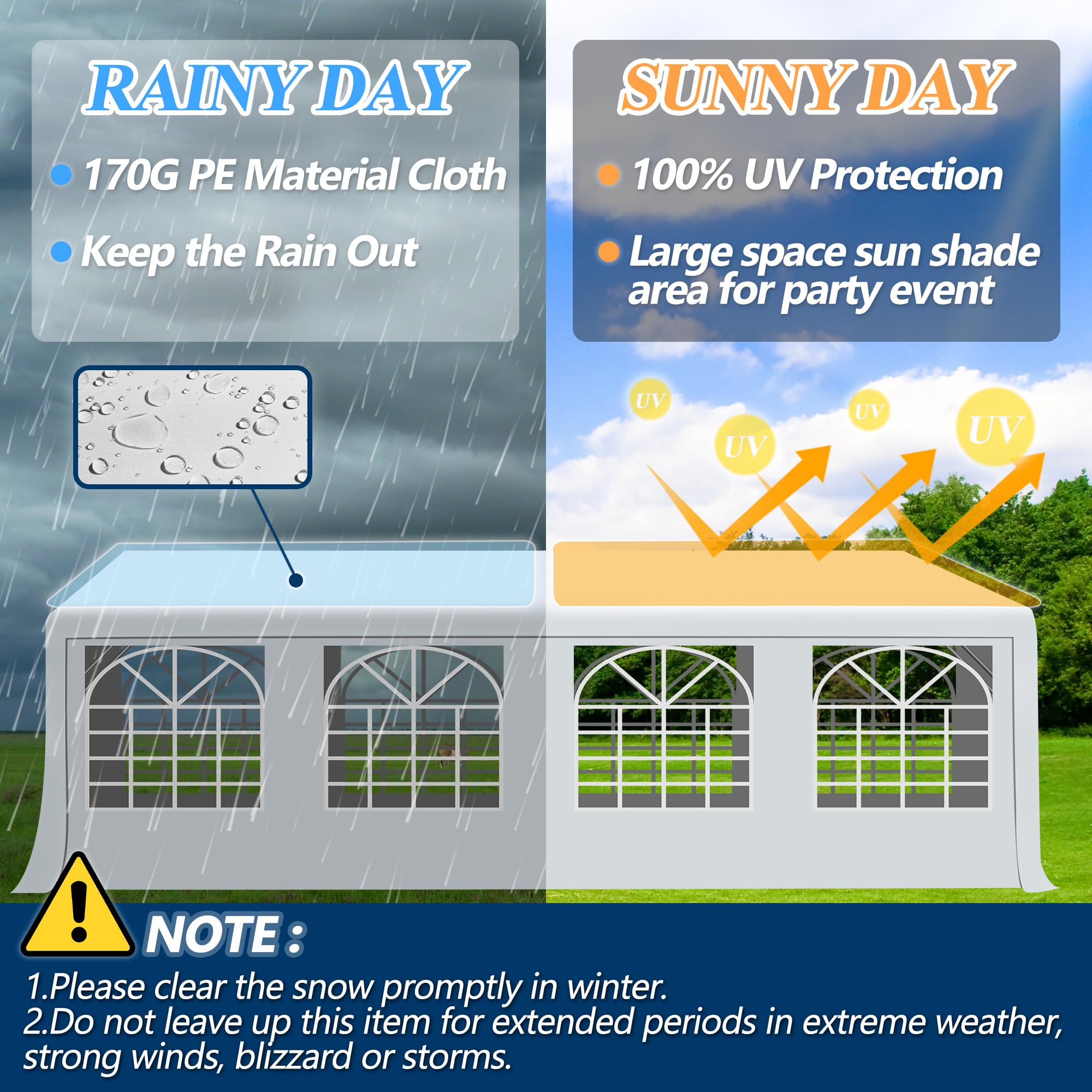 20×30 ft Heavy Duty Outdoor Party Tent