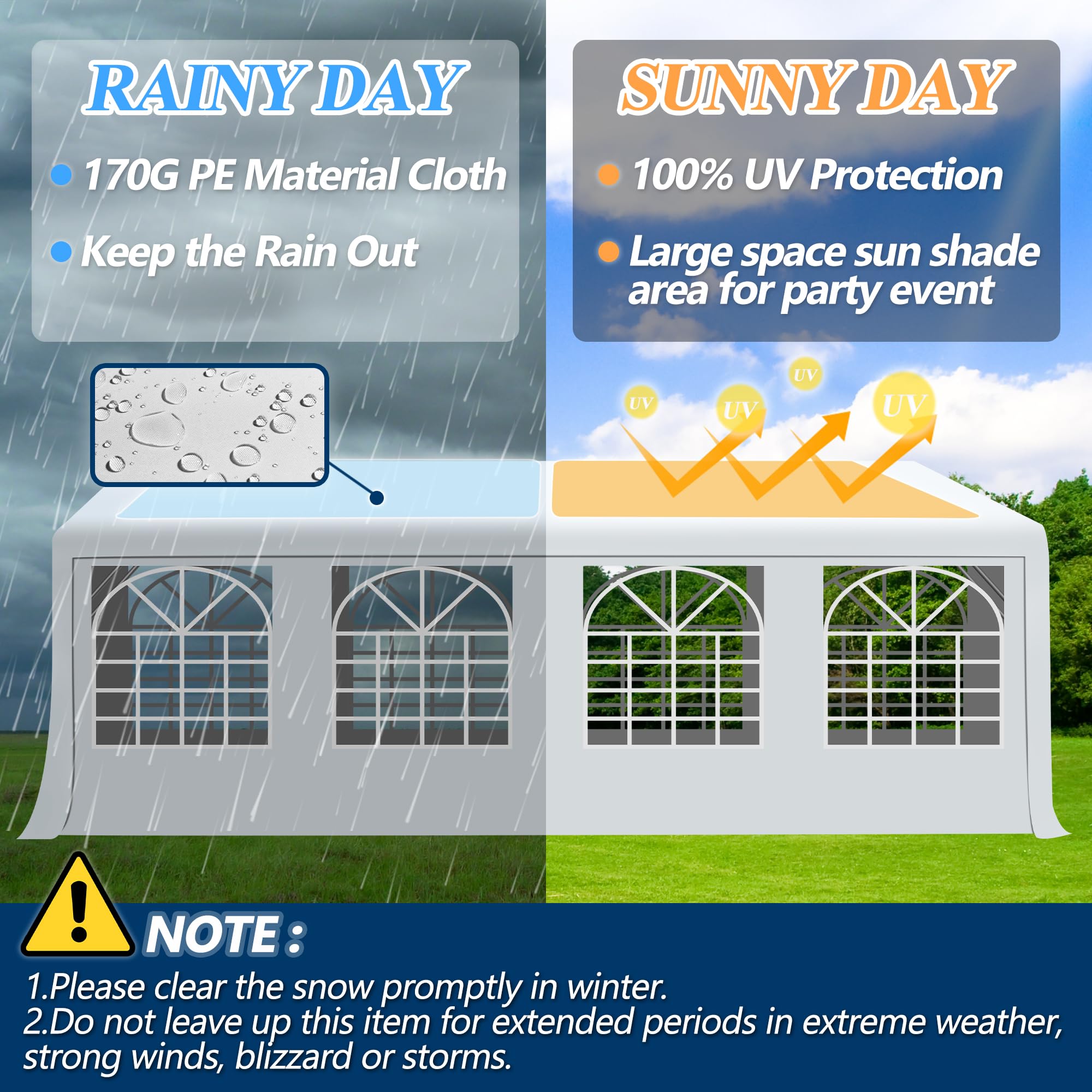 10×30 ft Heavy Duty Outdoor Party Tent