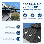10×10 ft All-Steel Hardtop Gazebo