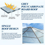 10×10 ft Polycarbonate Single Roof Hardtop Gazebo