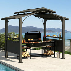 COVERONICS 8' X 5' Outdoor Aluminum Grill Gazebo