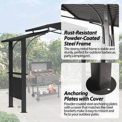 COVERONICS 8' X 5' Outdoor Aluminum Grill Gazebo