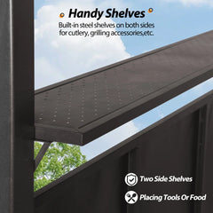 COVERONICS 8' X 5' Outdoor Aluminum Grill Gazebo