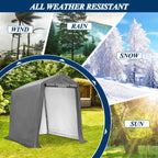 6×7 ft Heavy-Duty Outdoor Storage Shed