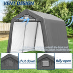 8×8 ft Heavy-Duty Outdoor Storage Shed
