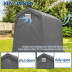 6×7 ft Heavy-Duty Outdoor Storage Shed