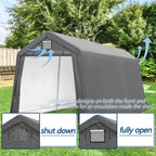 7×12 ft Heavy-Duty Outdoor Storage Shed