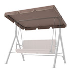 GARTOO 3-Seat Patio Swing Chair Replacement Canopy Top(Swing Top Cover, for GARTOO Swings Only)