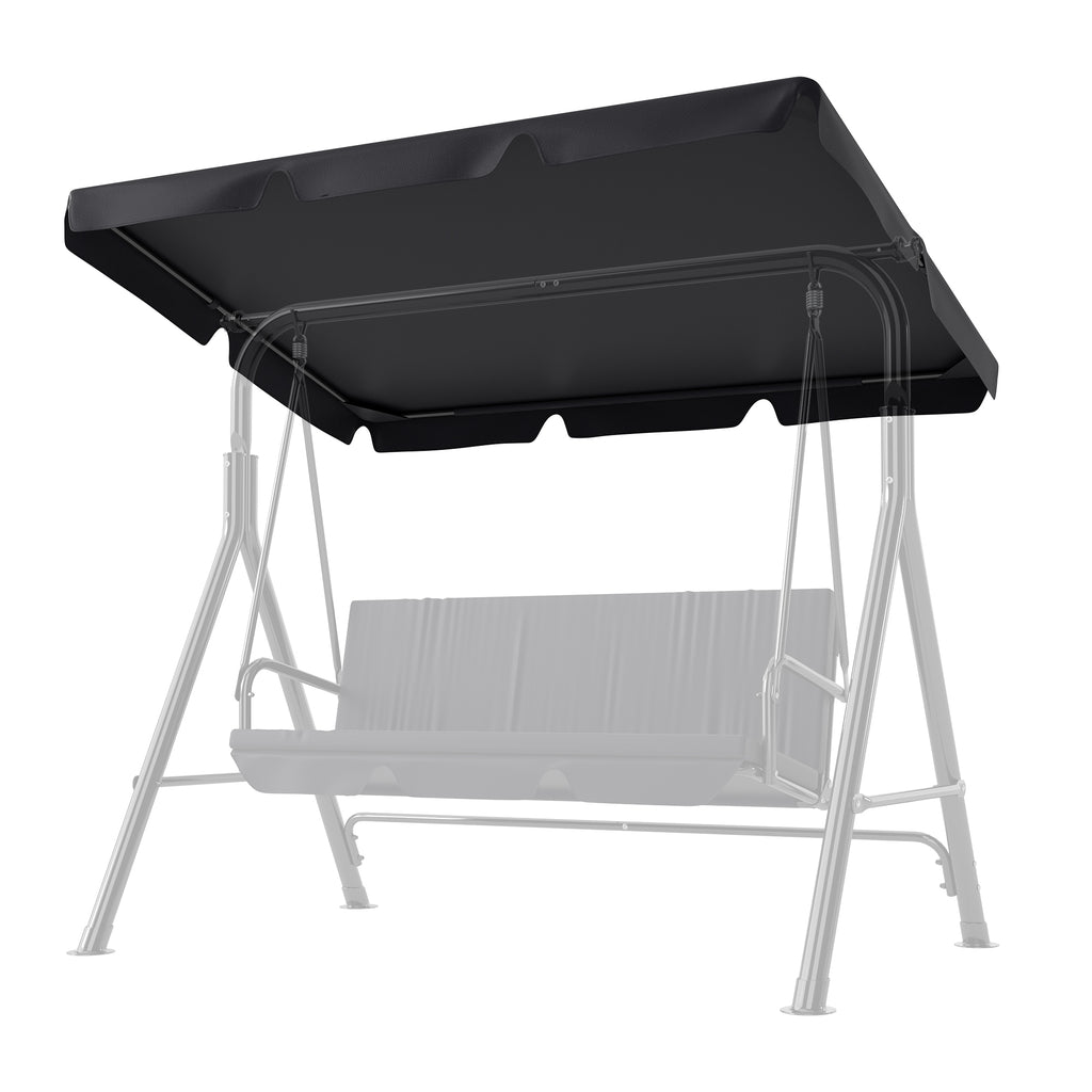 GARTOO 3-Seat Patio Swing Chair Replacement Canopy Top(Swing Top Cover, for GARTOO Swings Only)