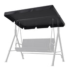 GARTOO 3-Seat Patio Swing Chair Replacement Canopy Top(Swing Top Cover, for GARTOO Swings Only)