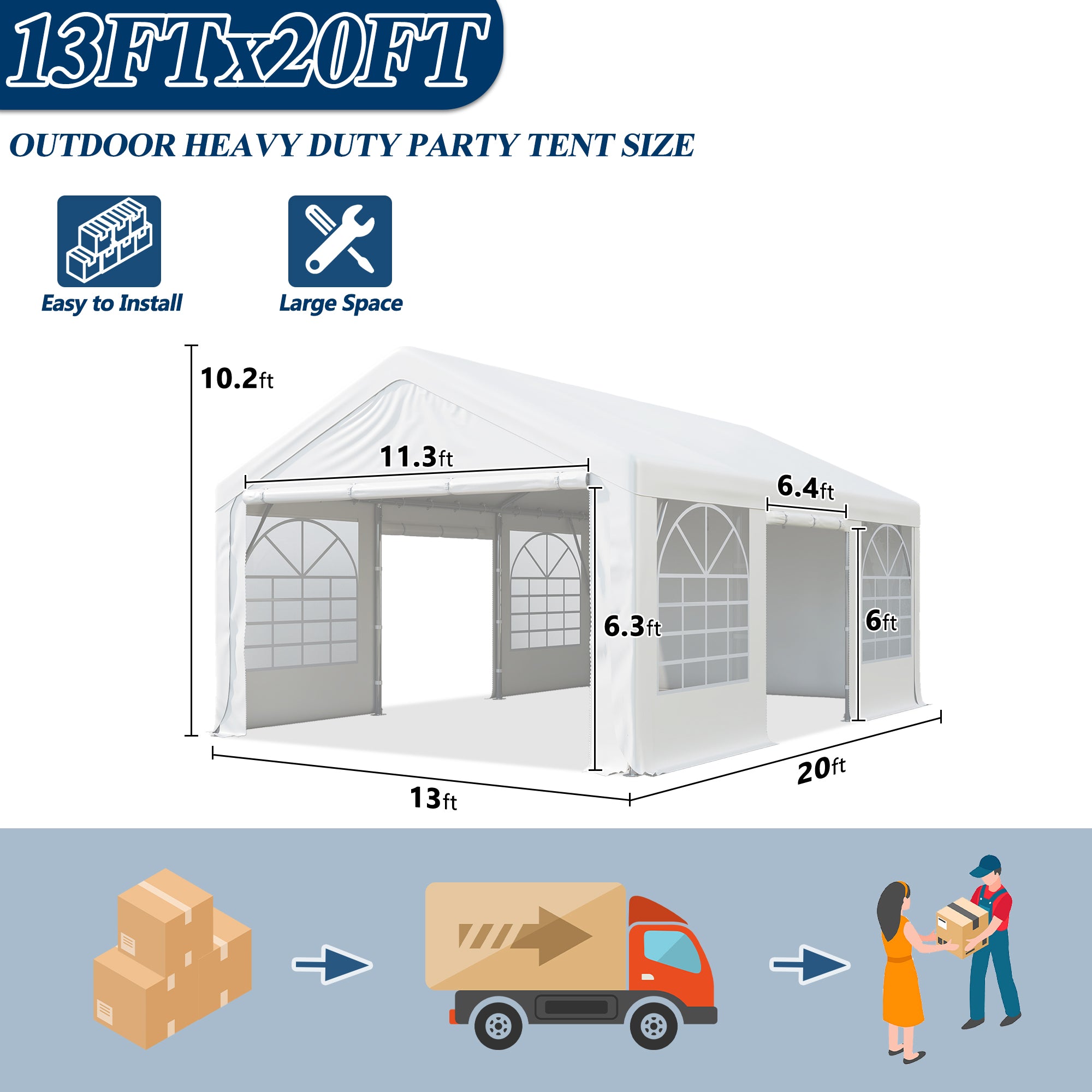 13 X 20 Party Tent Replacement Parts