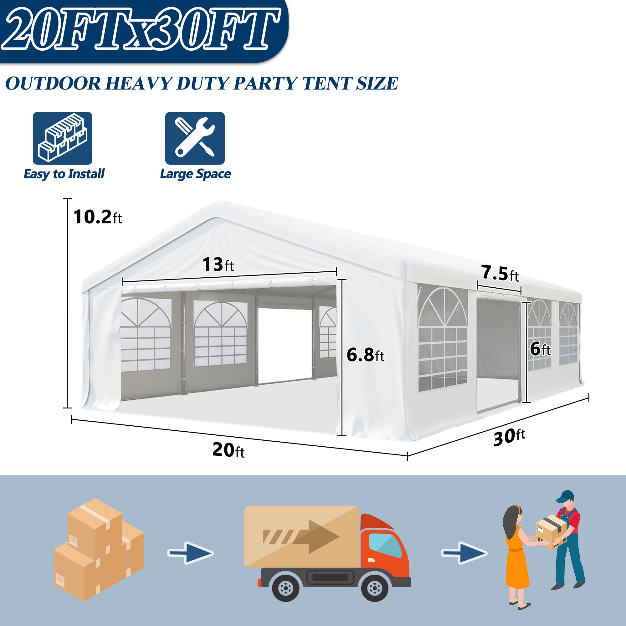 20 X 30 Party Tent Replacement Parts