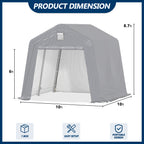 10×10 ft Heavy-Duty Outdoor Storage Shed
