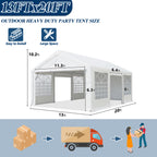 13×20 ft Heavy Duty Outdoor Party Tent