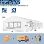 20×60 ft Wedding Party Tent
