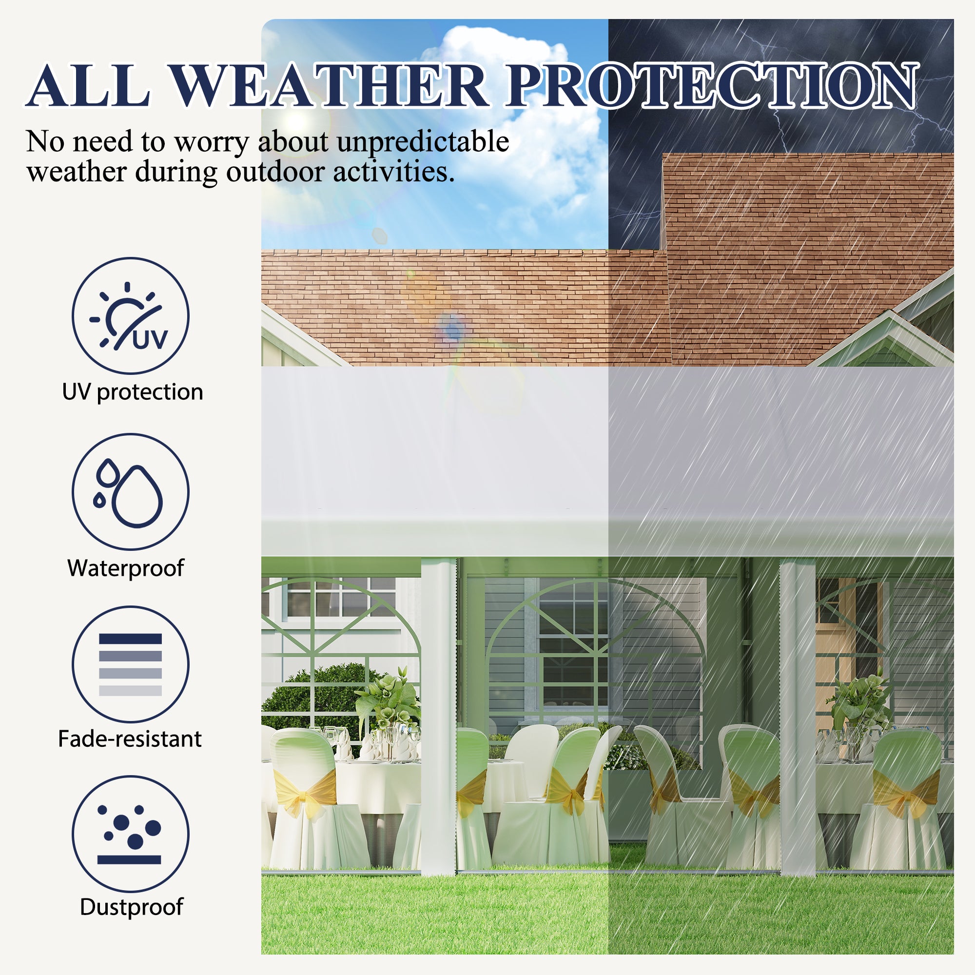 20×60 ft Heavy Duty Outdoor Party Tent