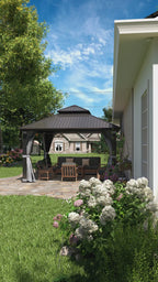 10x10 ft Aluminum Metal Hardtop Gazebo