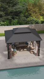 12×14 ft Aluminum Hardtop Gazebo
